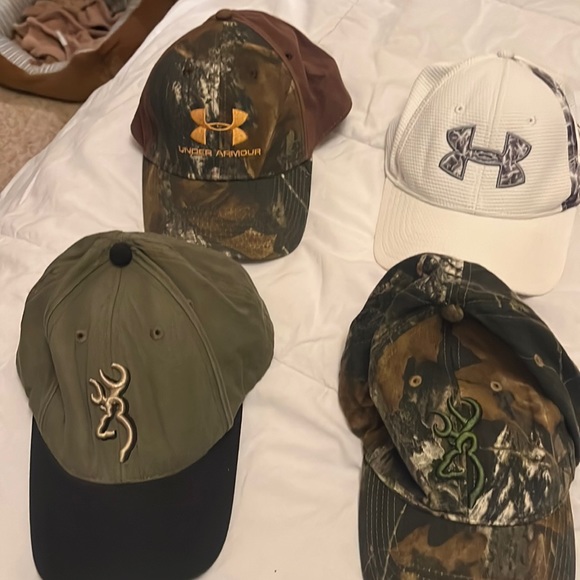 Under Armour Other - 2 under armor caps. 2 browning caps